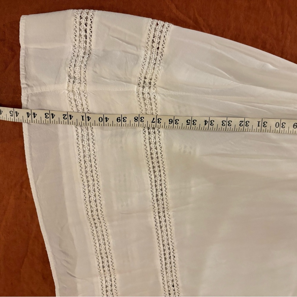 Forever 21 White Lace Detail Boho Maxi Dress - Picture 11 of 13